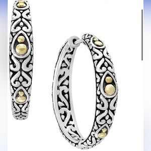 EffY STERLING SILVER 18K YELLOW GOLD EARRINGS